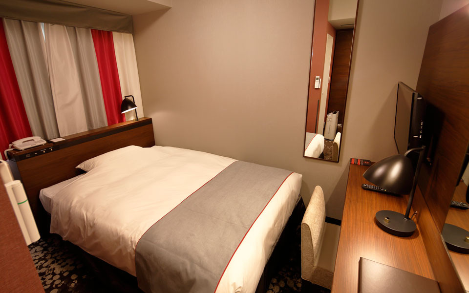 Unit bathroom in Hotel Monte Hermana Fukuoka guest room with ionic hair dryer