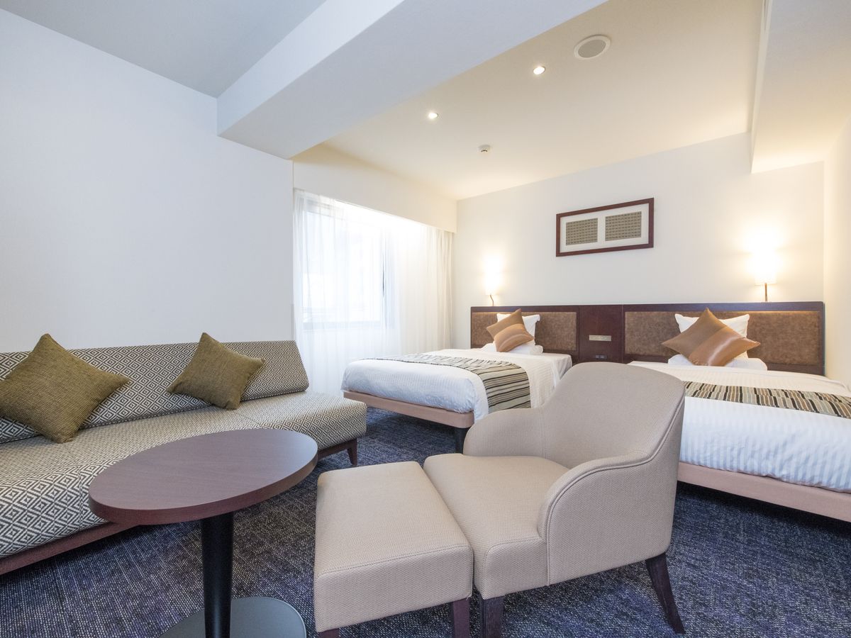 Deluxe Twin room at Hotel MyStays Fukuoka Tenjin