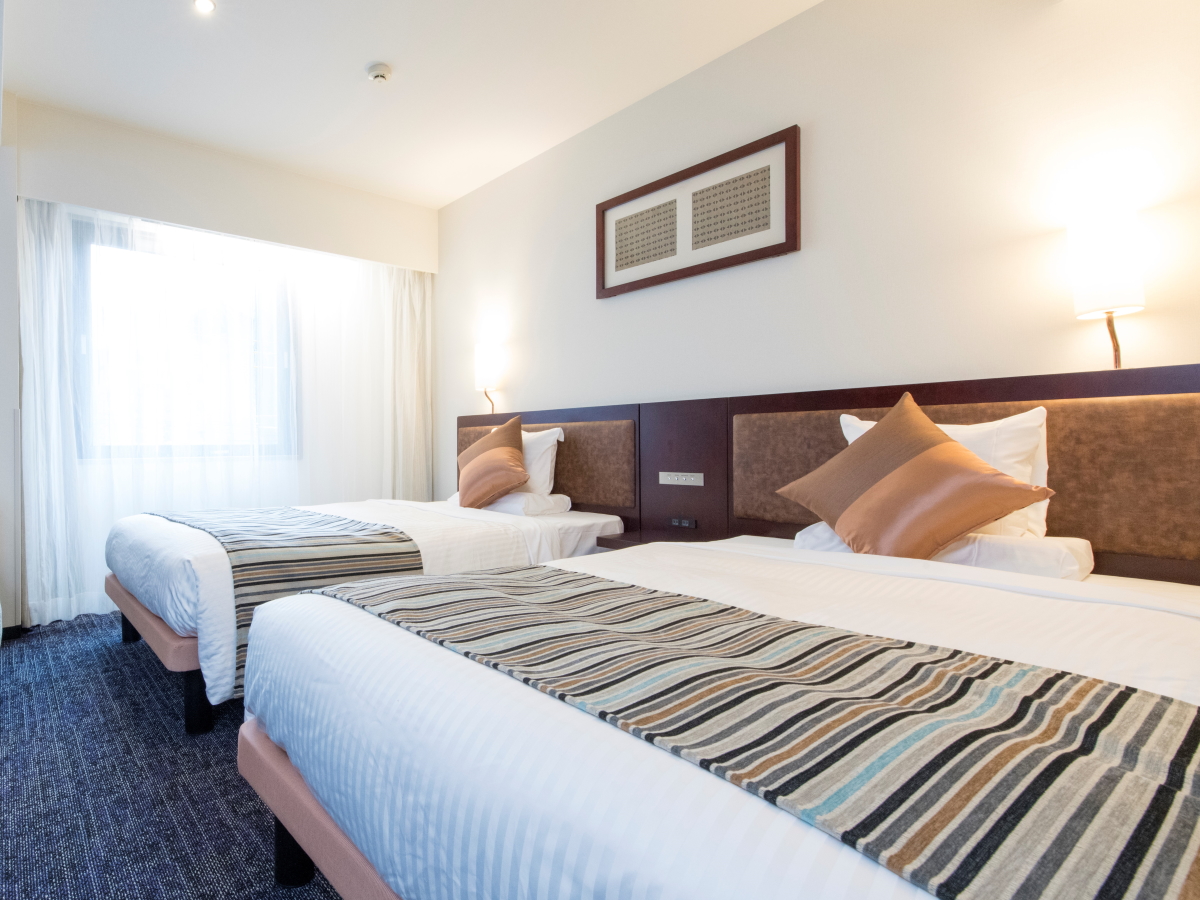 Standard Twin room at Hotel MyStays Fukuoka Tenjin