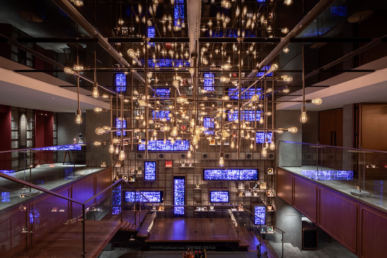 The Lively Fukuoka Hakata 1F bar with high-ceiling atrium